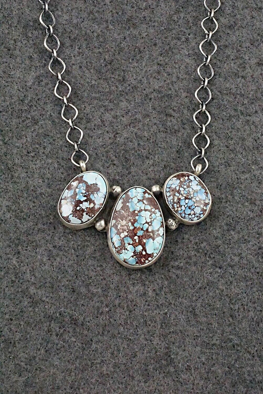 Turquoise & Sterling Silver Necklace - Darrin Livingston