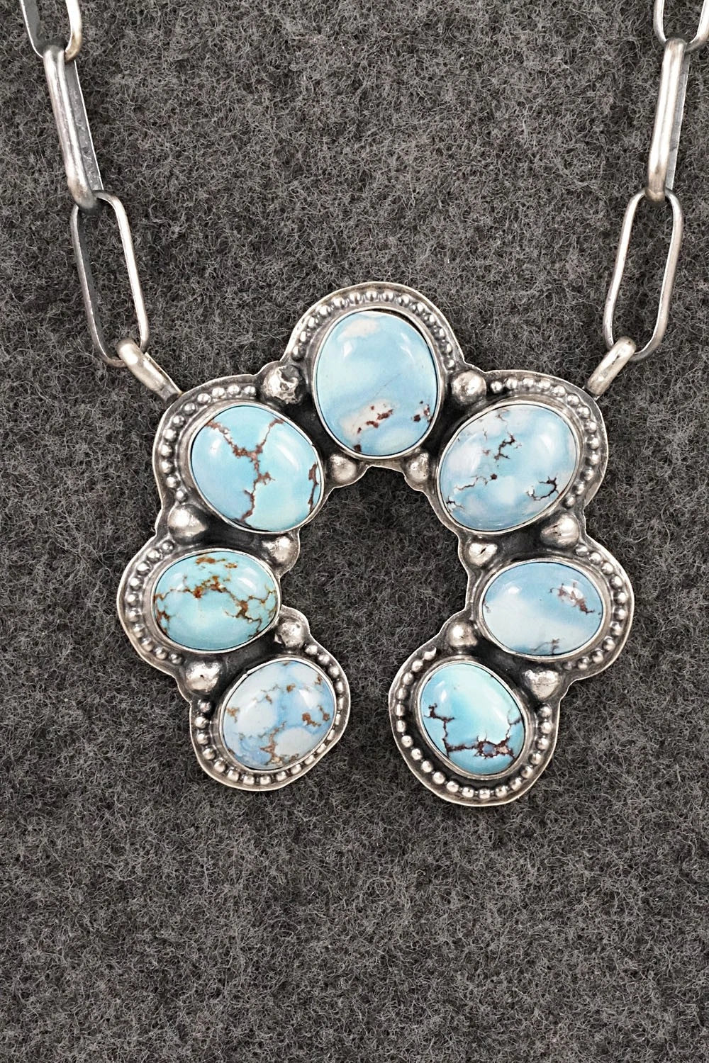 Turquoise & Sterling Silver Necklace - Darrin Livingston