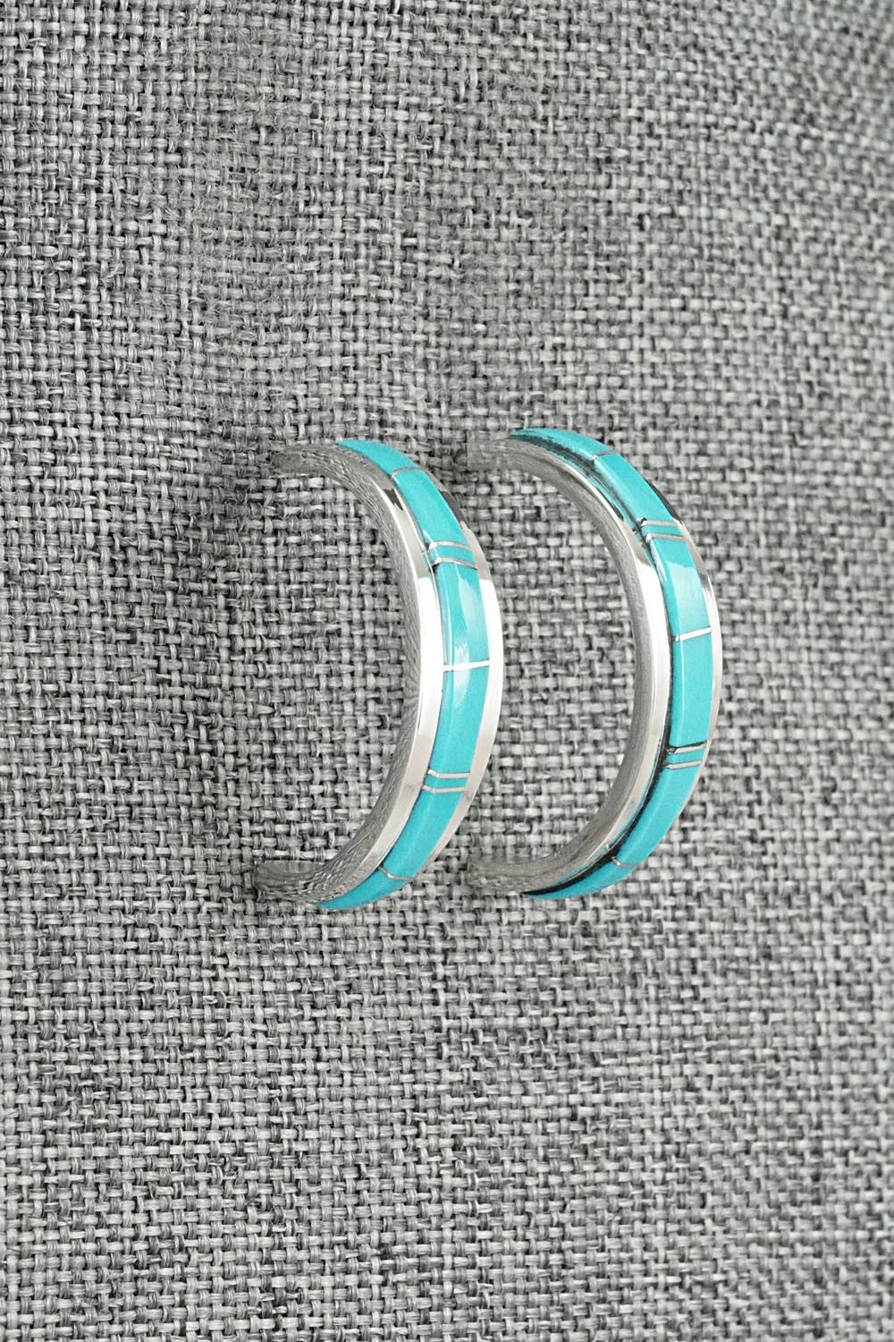Turquoise & Sterling Silver Earrings - Wilbert Muskett Jr.