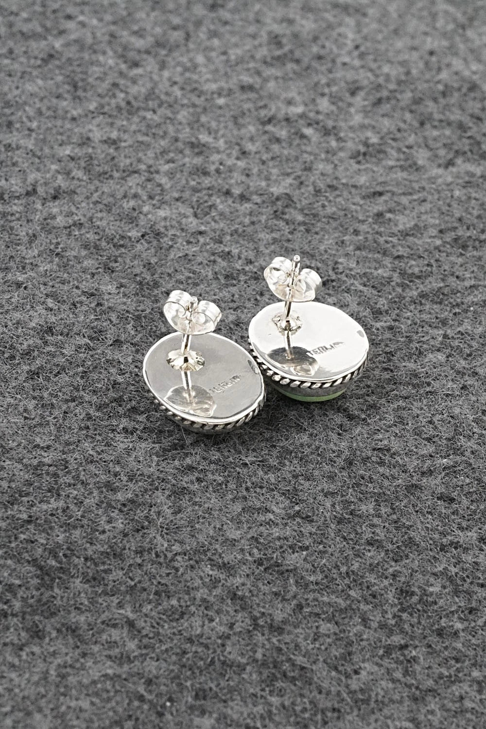 Turquoise & Sterling Silver Earrings - Rosemary Saunders