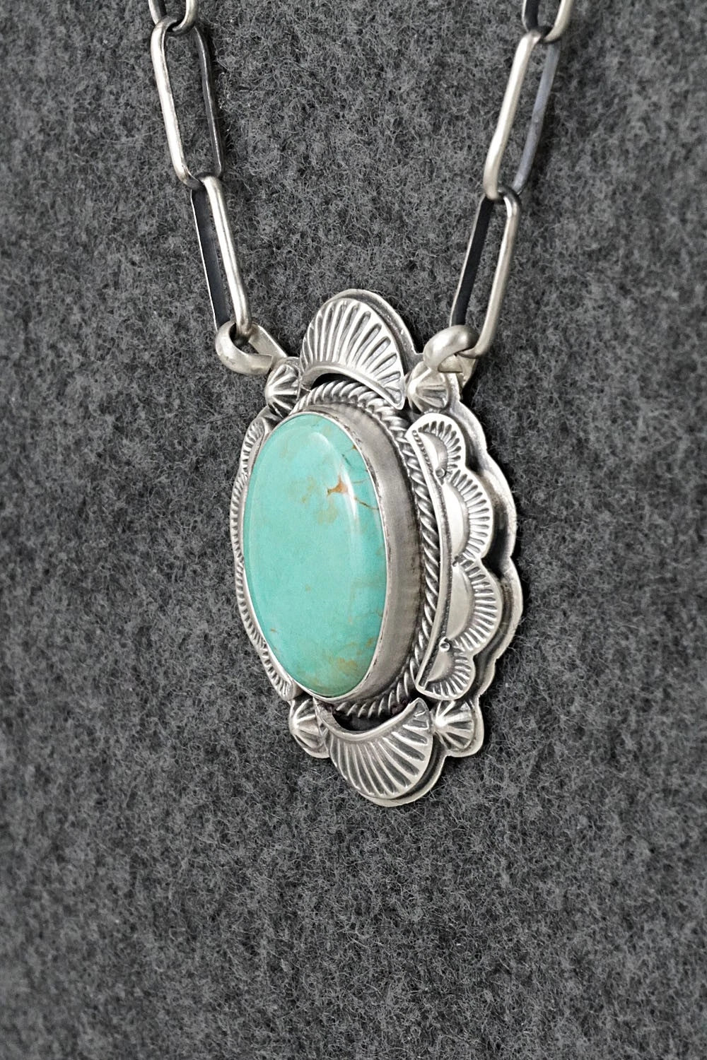 Turquoise & Sterling Silver Necklace - Randy Boyd