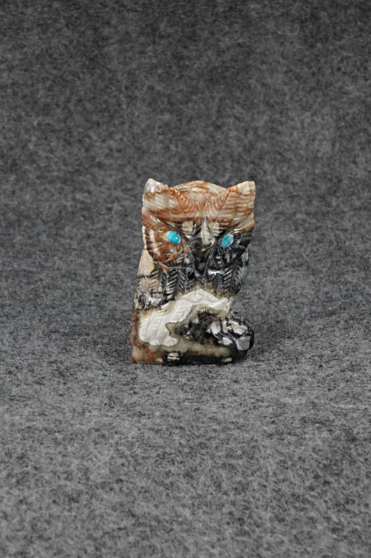 Owl Zuni Fetish Carving - Randy Lucio
