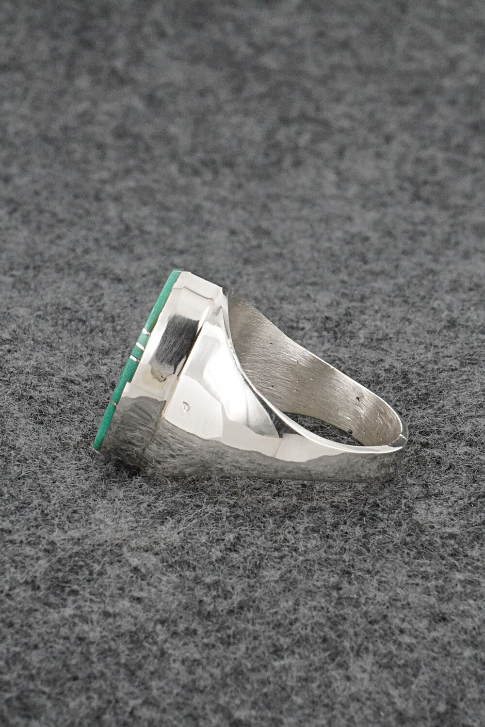 Turquoise & Sterling Silver Ring - Wilbert Gray - Size 11.5