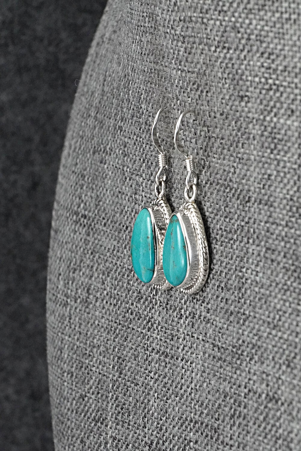 Turquoise & Sterling Silver Earrings - Sharon McCarthy