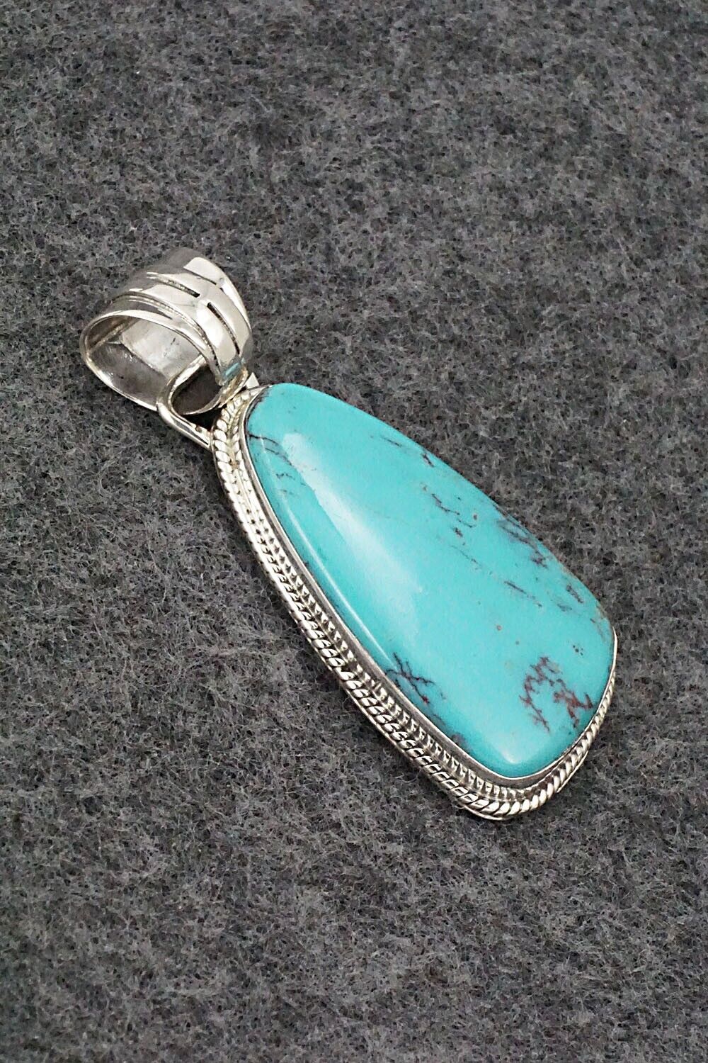 Turquoise and Sterling Silver Pendant - Sharon McCarthy