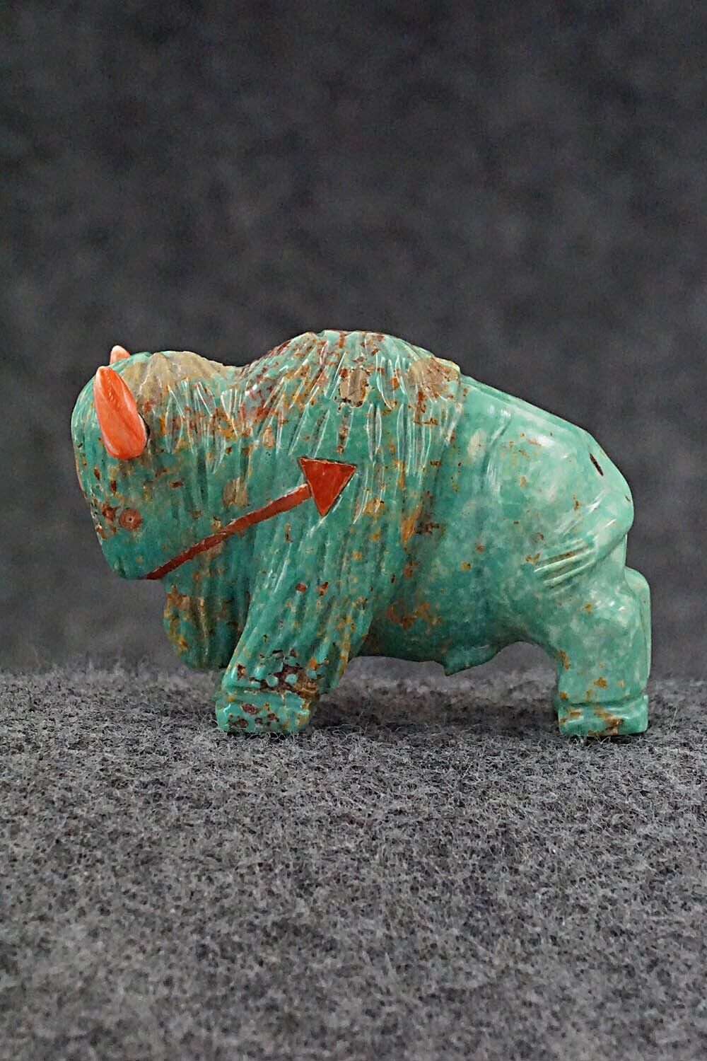 Buffalo Zuni Fetish Carving - Andres Quandelacy