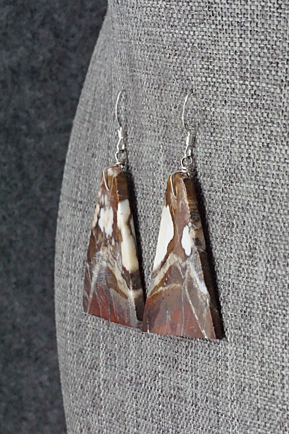 Wild Horse & Sterling Silver Earrings - Francis Garcia