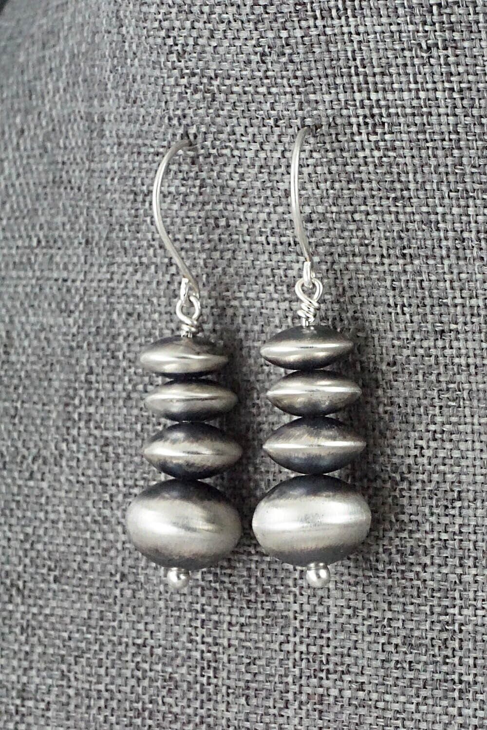 Sterling Silver Navajo Pearl Earrings - Bryannen Halwood