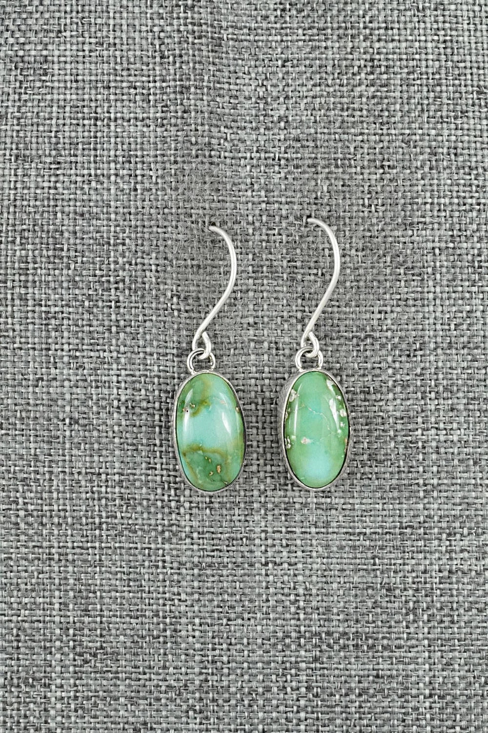 Turquoise & Sterling Silver Earrings - Eugene Gruber