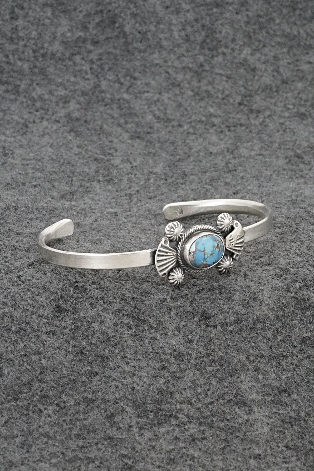 Turquoise & Sterling Silver Bracelet - Genevieve Francisco
