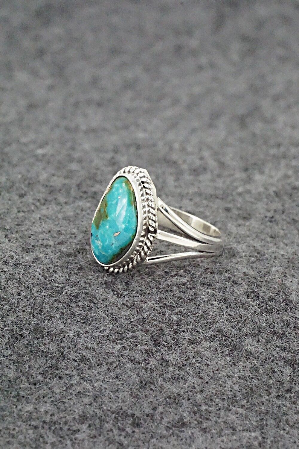 Turquoise & Sterling Silver Ring - Alice Rose Saunders - Size 6.5