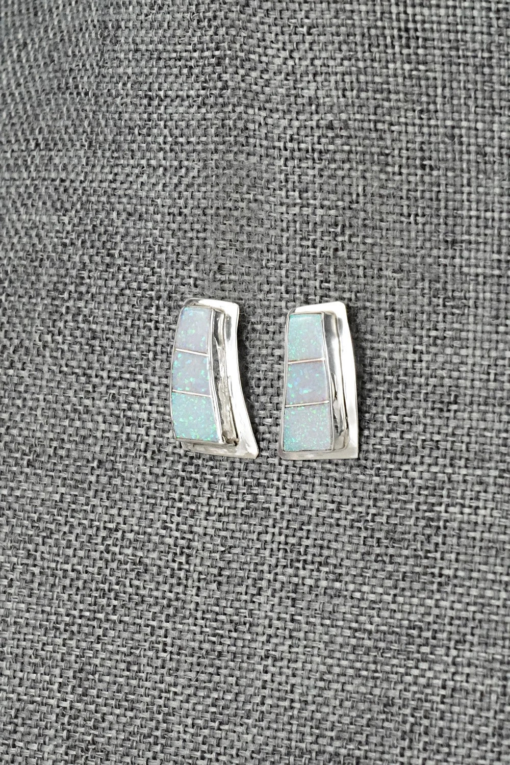 Opalite & Sterling Silver Earrings - Nathaniel Johnson