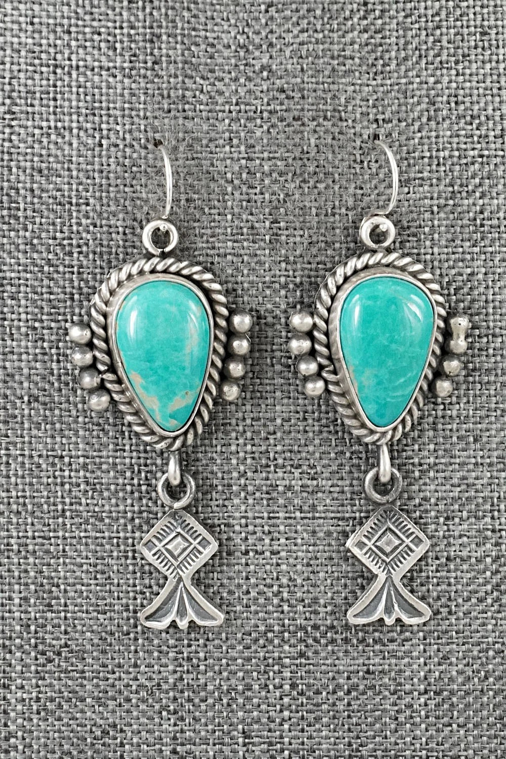 Turquoise & Sterling Silver Earrings - Michael Calladitto