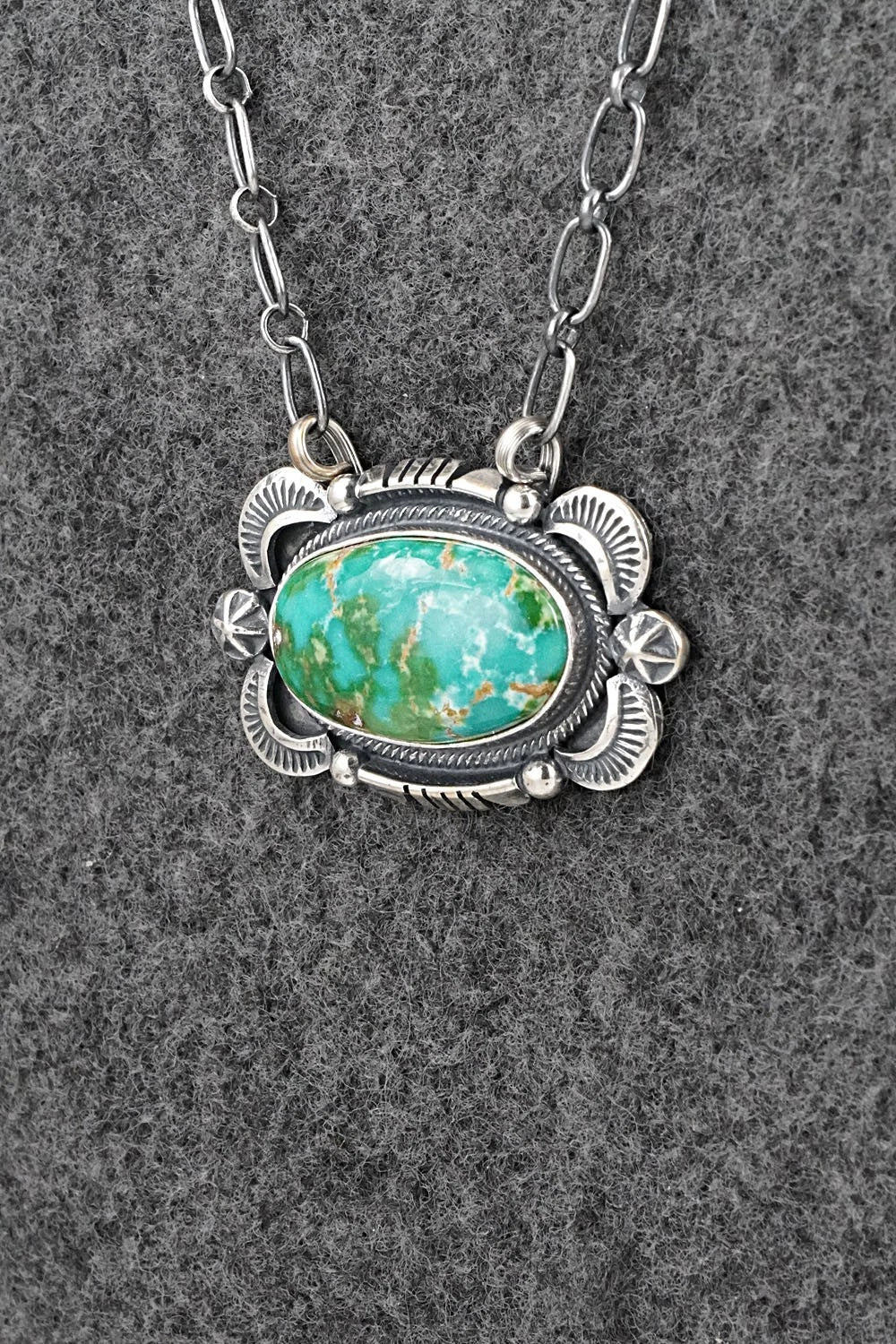 Turquoise & Sterling Silver Necklace - Daniel Benally