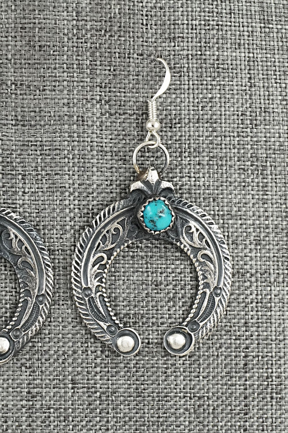 Turquoise & Sterling Silver Earrings - Eva & Linberg Billah
