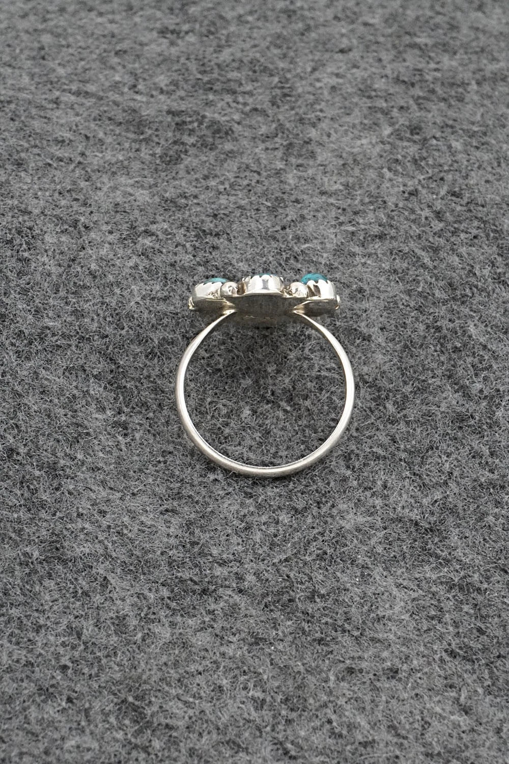 Turquoise & Sterling Silver Ring - Priscilla Reeder - Size 8.25