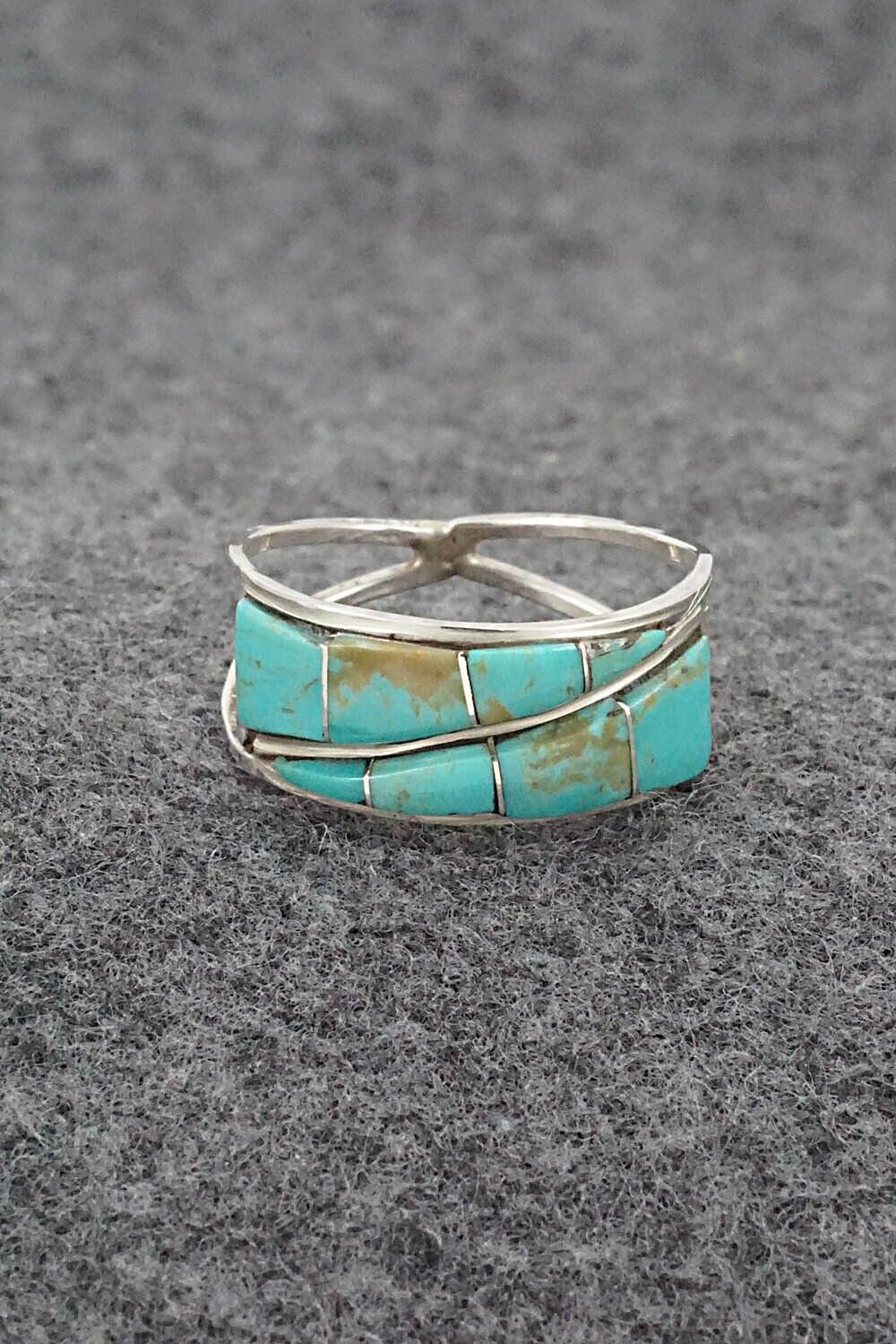 Turquoise & Sterling Silver Ring - Debbie Livingston - Size 10.25
