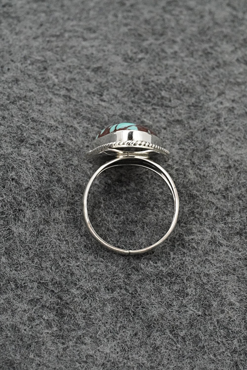 Turquoise & Sterling Silver Ring - Eugene Gruber - Size 6