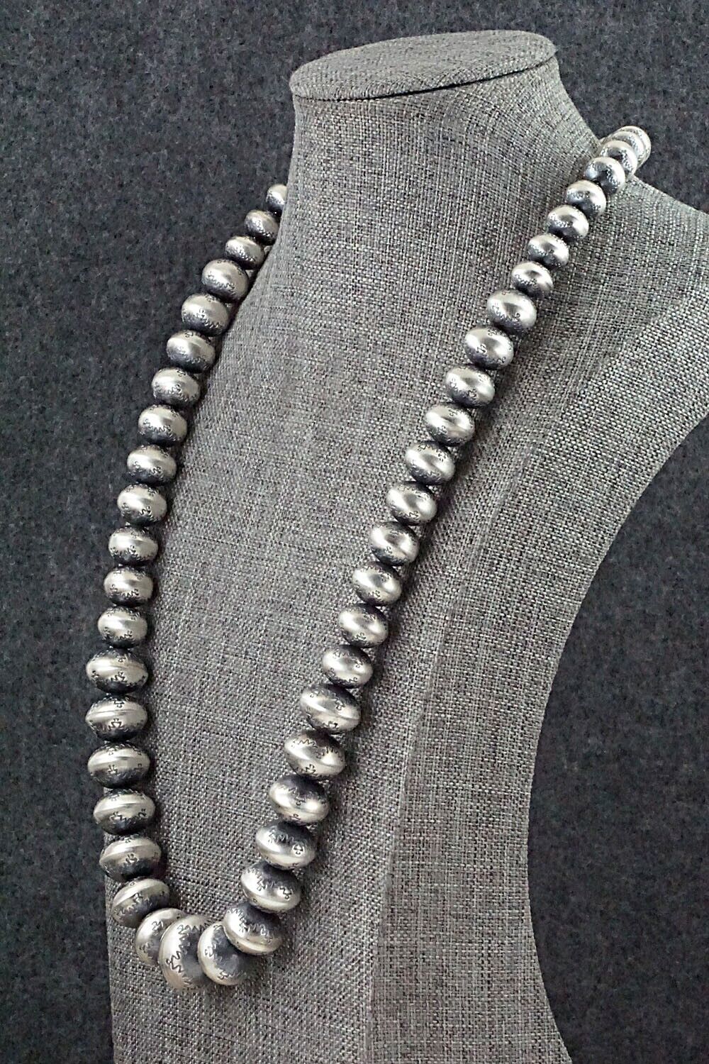 Sterling Silver Navajo Pearl Necklace - Bryannen Halwood