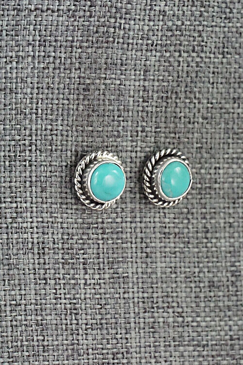 Turquoise & Sterling Silver Earrings - Marco Begaye