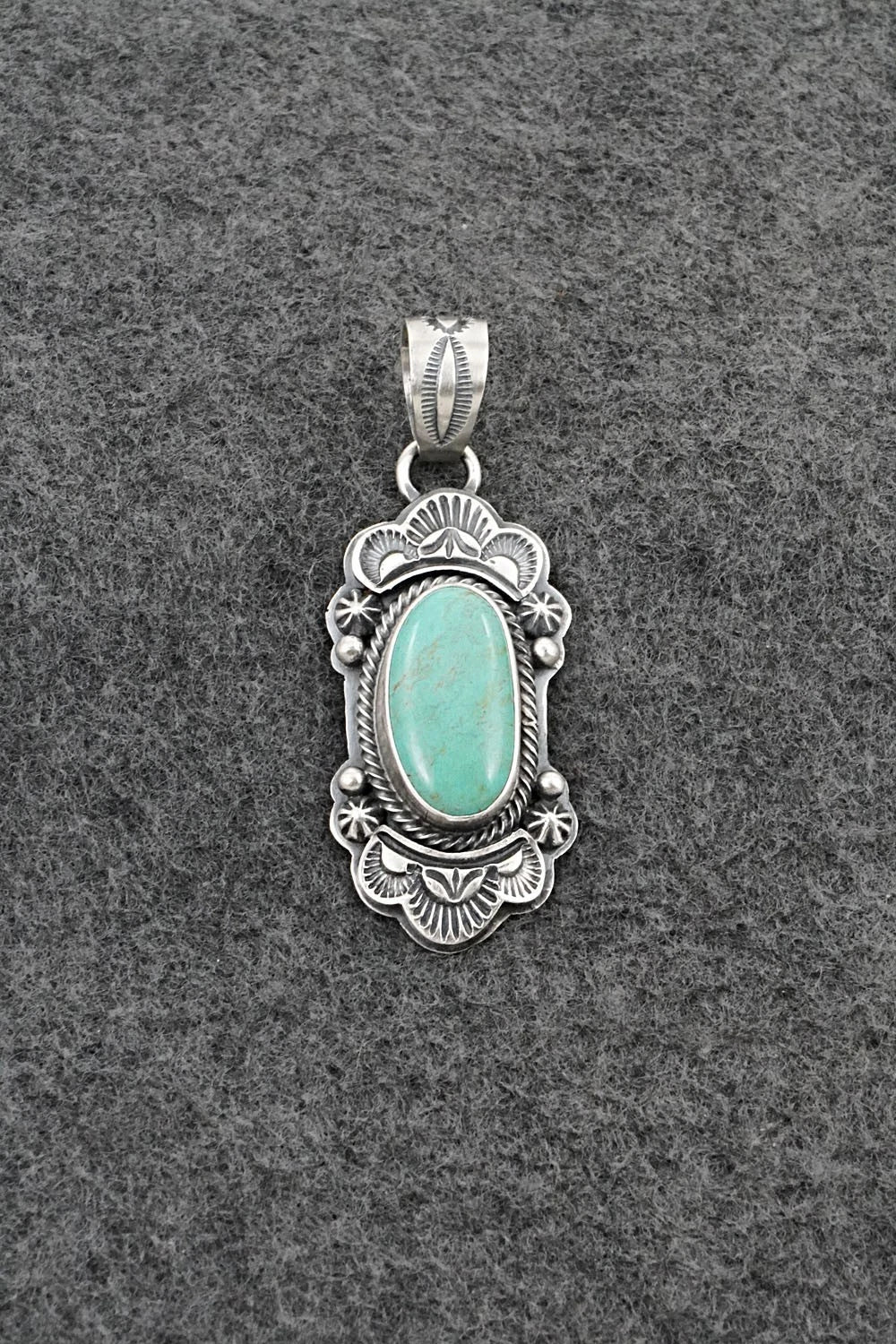 Turquoise & Sterling Silver Pendant - Randy Boyd