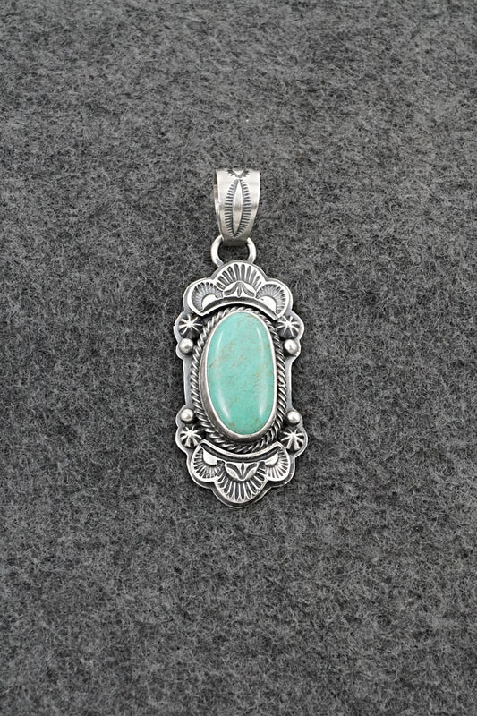 Turquoise & Sterling Silver Pendant - Randy Boyd