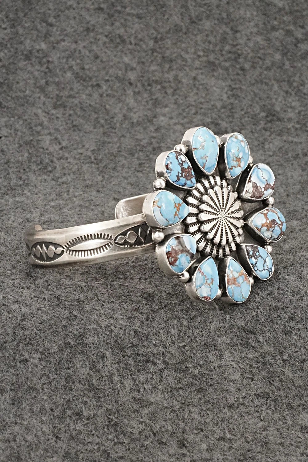 Turquoise & Sterling Silver Bracelet - Derrick Gordon