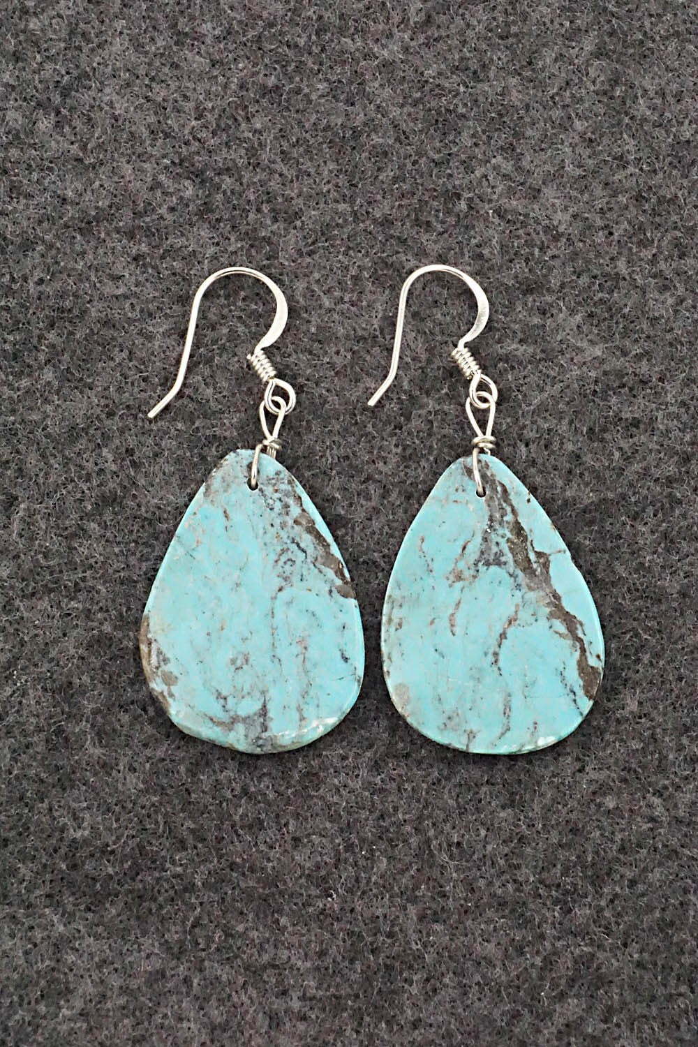 Turquoise & Sterling Silver Earrings - Joe Garcia