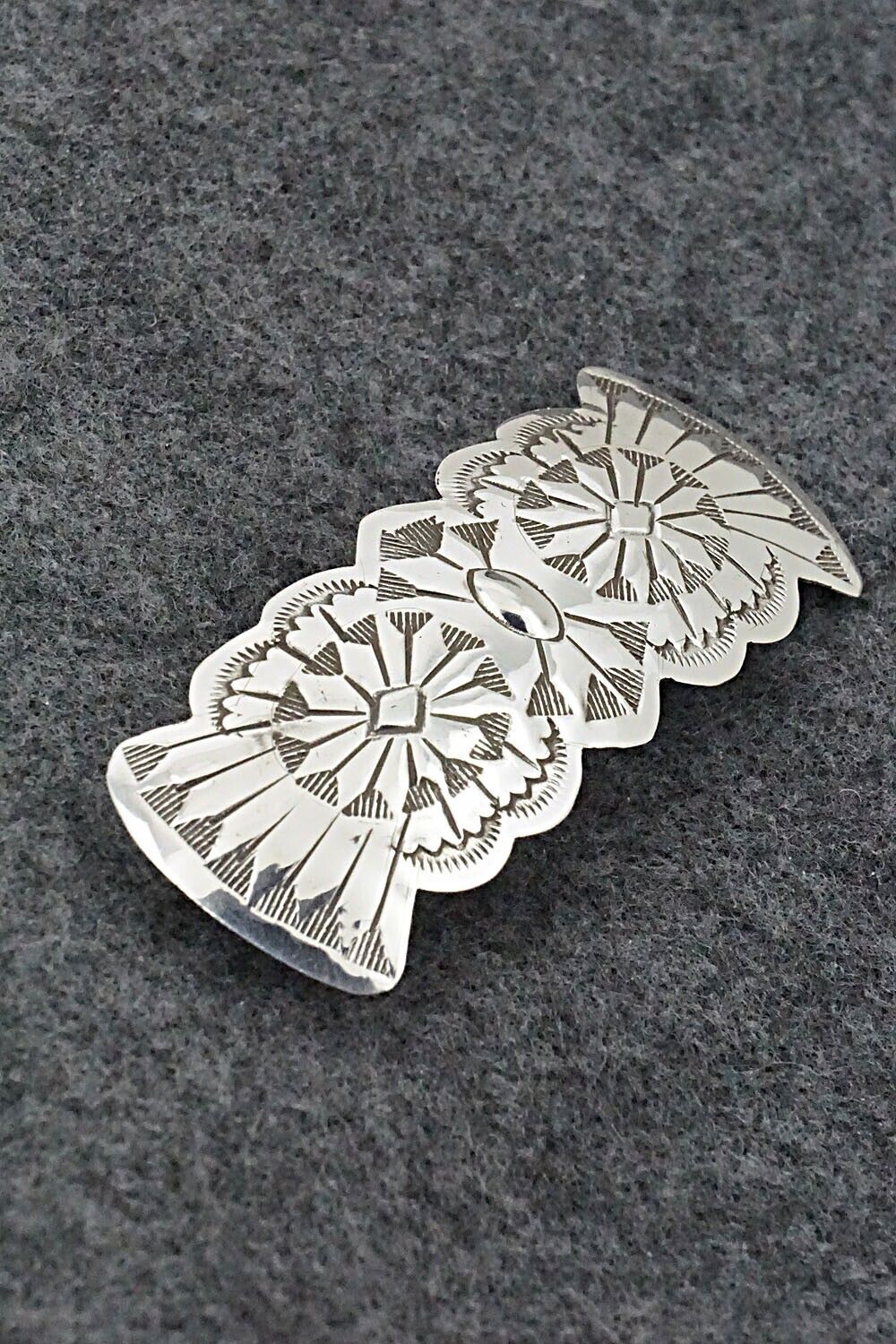 Sterling Silver Hair Barrette - Arlene Soce