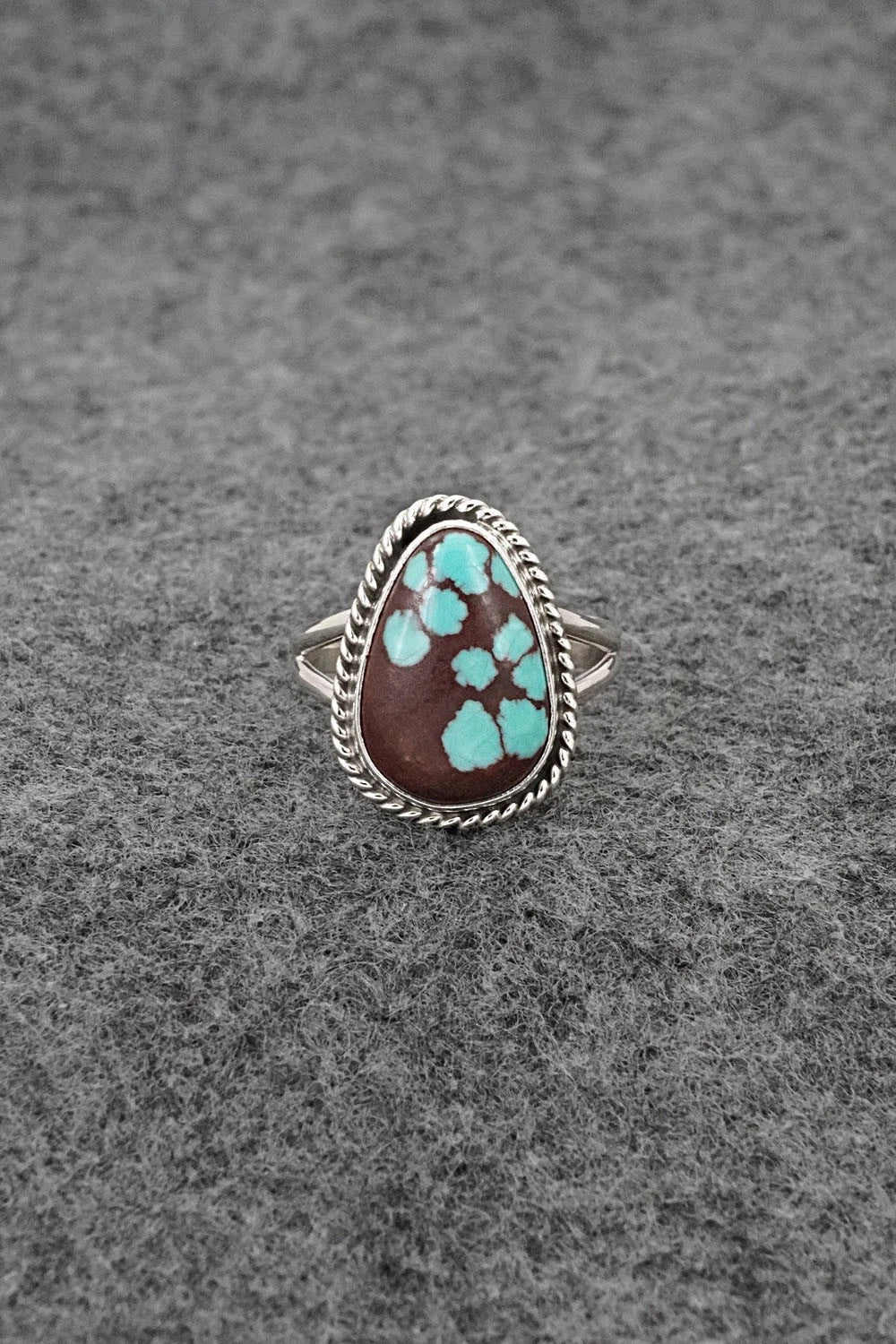 Turquoise & Sterling Silver Ring - Eugene Gruber - Size 7
