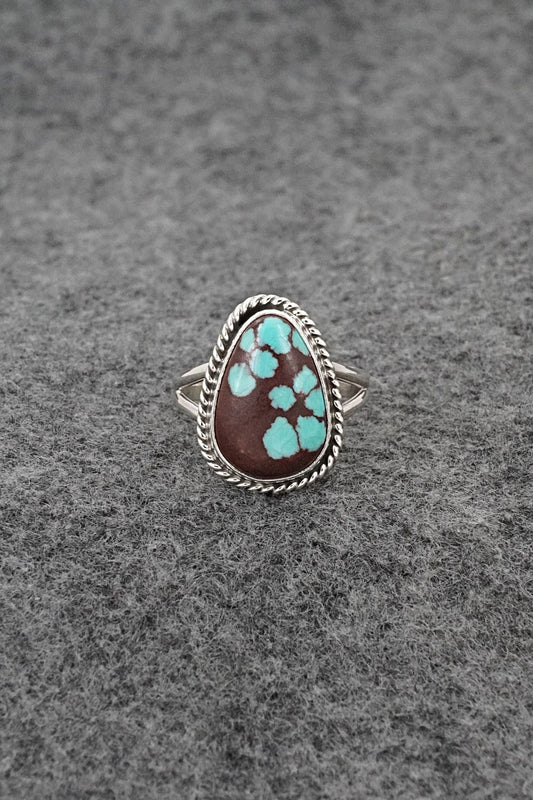 Turquoise & Sterling Silver Ring - Eugene Gruber - Size 7