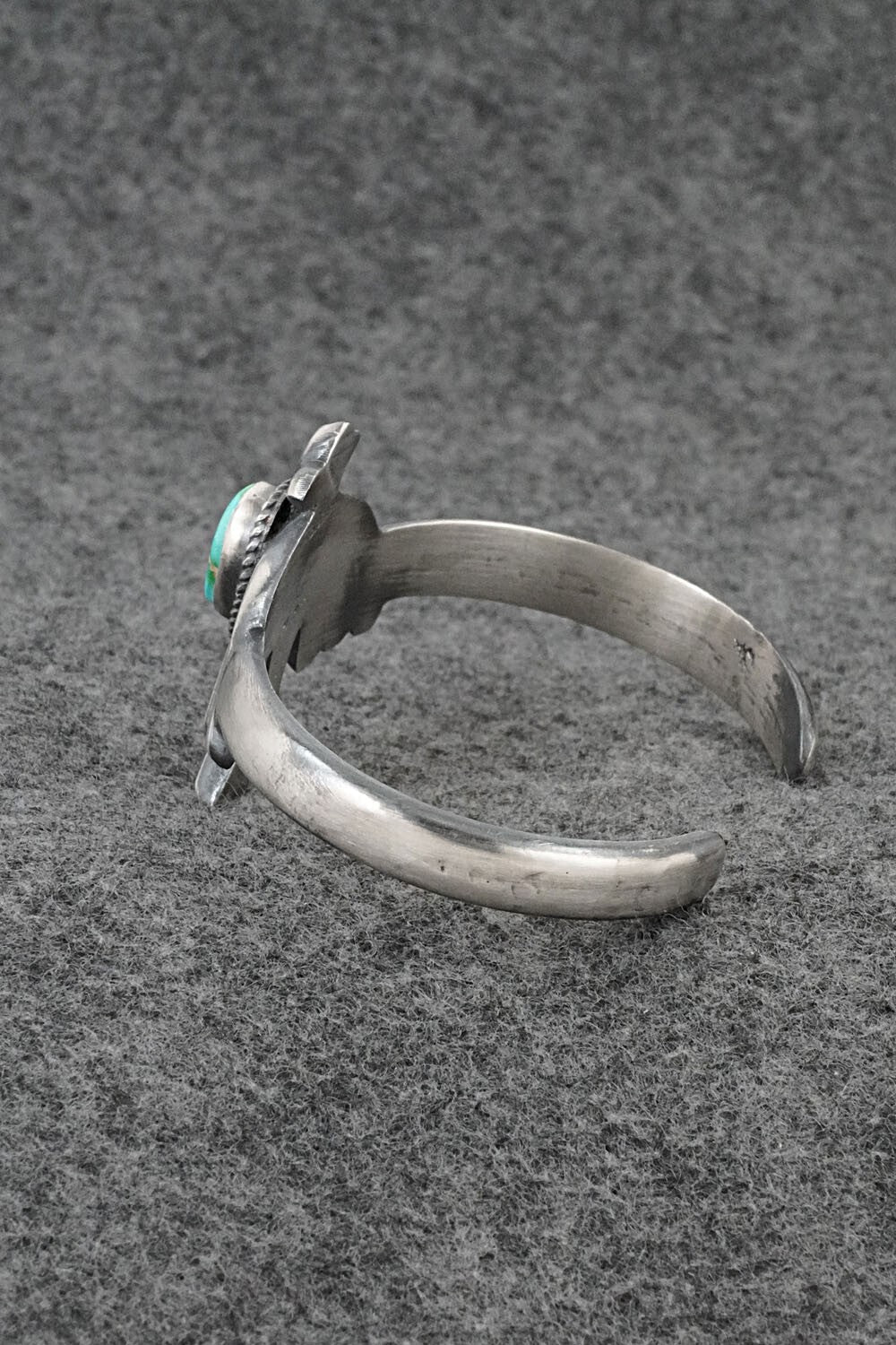 Turquoise & Sterling Silver Bracelet - Harrison Bitsue