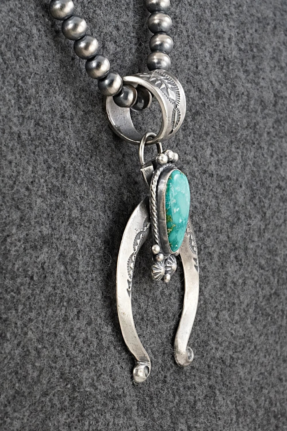 Turquoise & Sterling Silver Necklace - Samuel Yellowhair