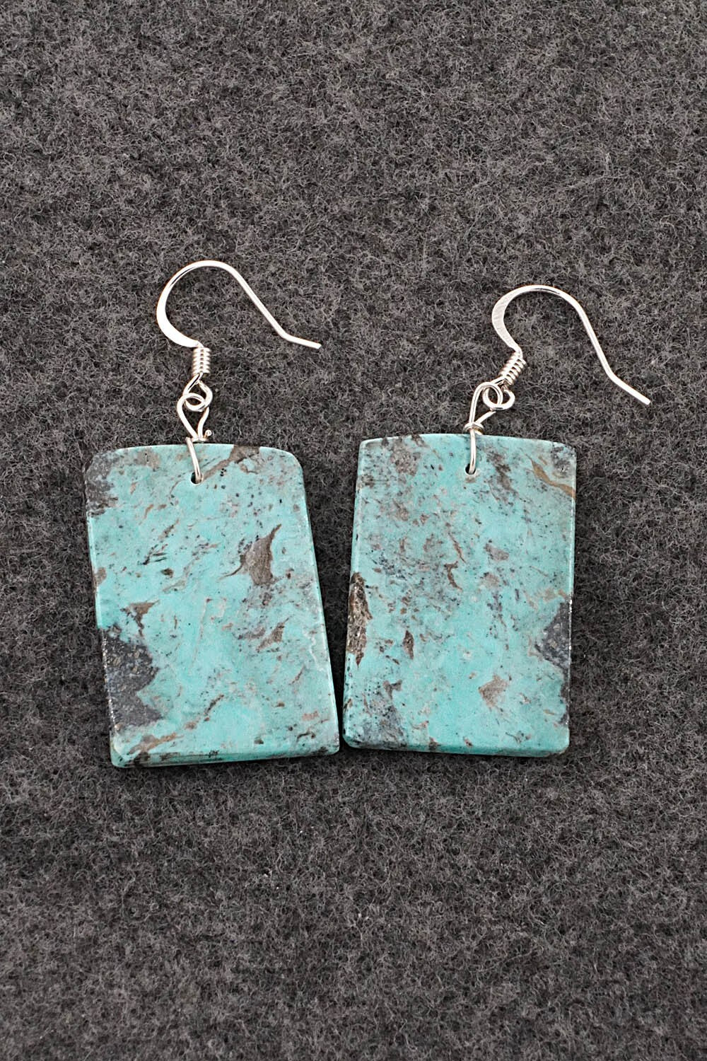 Turquoise & Sterling Silver Earrings - Joe Garcia