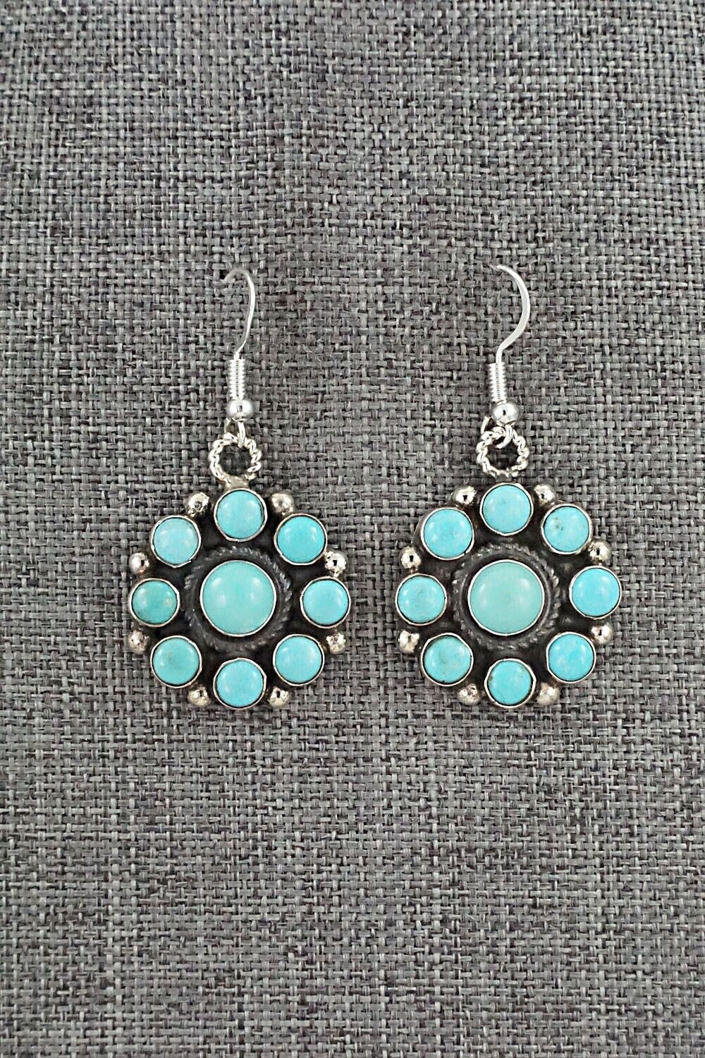 Turquoise & Sterling Silver Earrings - Devin Brown