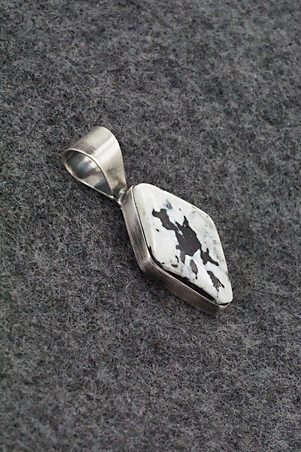 White Buffalo & Sterling Silver Pendant - Fred Guerro
