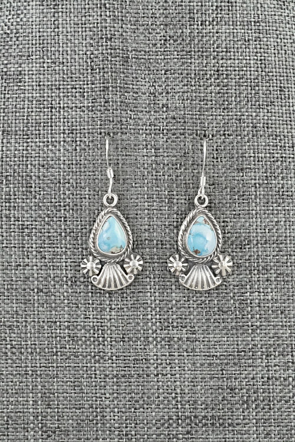 Turquoise & Sterling Silver Earrings - Verley Betone
