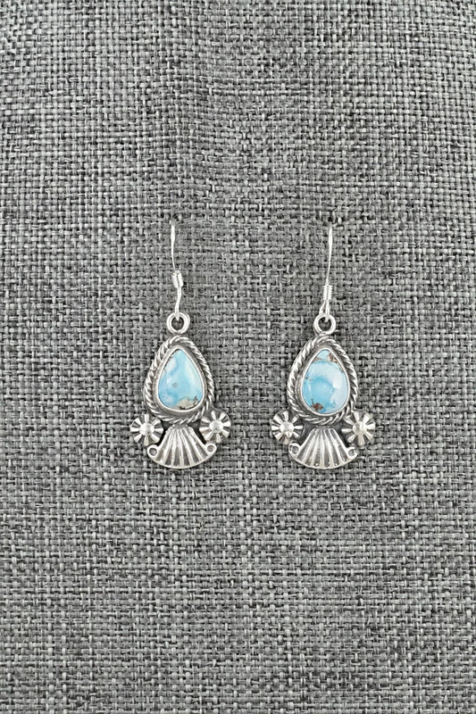 Turquoise & Sterling Silver Earrings - Verley Betone