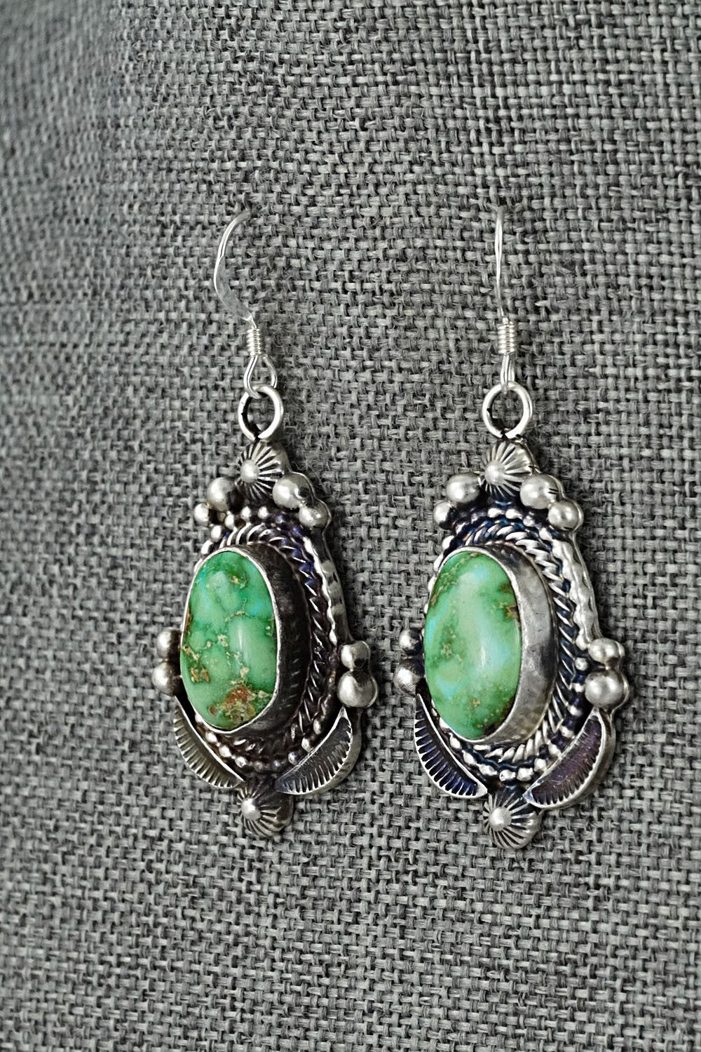 Turquoise & Sterling Silver Squash Blossom Set - Tom Lewis