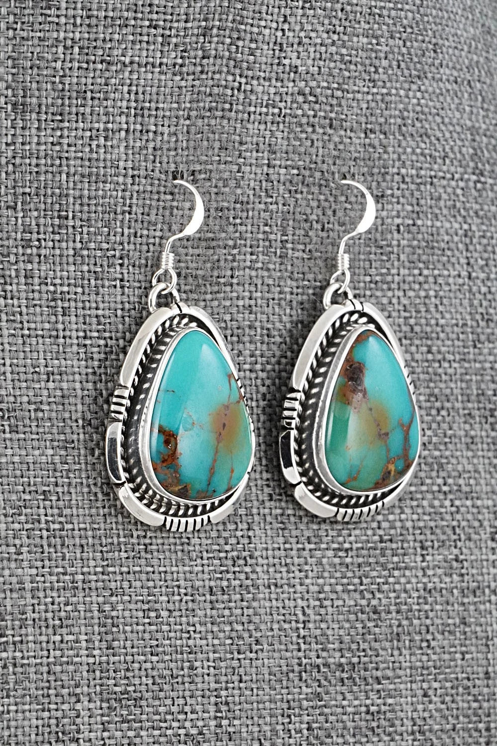 Turquoise & Sterling Silver Earrings - Irene Kee