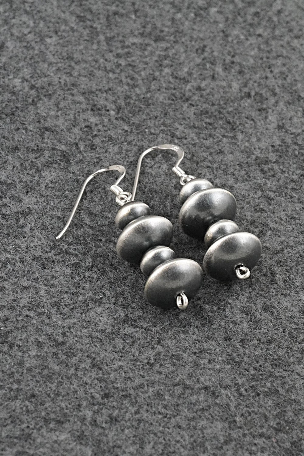Sterling Silver Navajo Pearl Earrings - Preston Haley