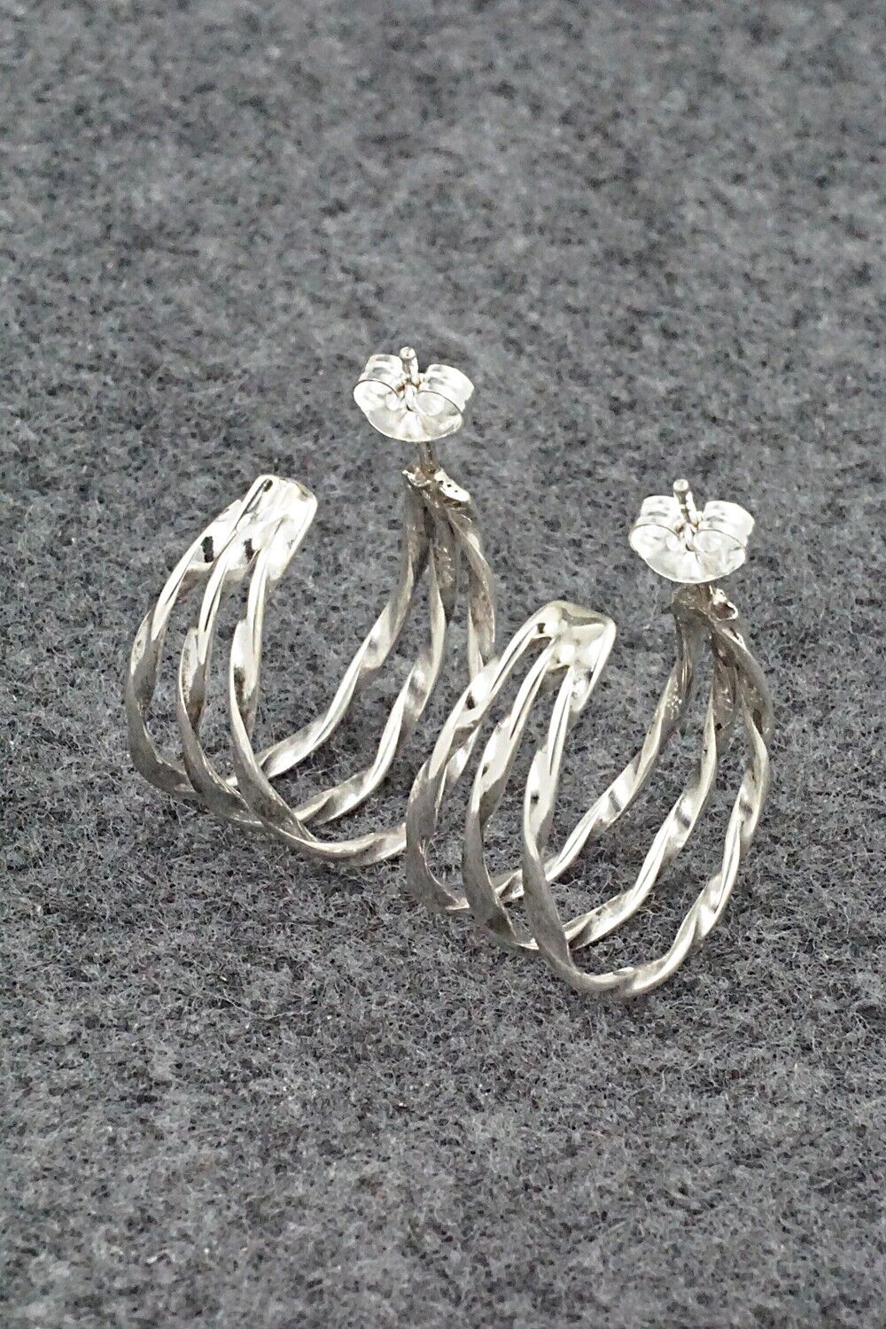 Sterling Silver Hoop Earrings - Ben Tahe