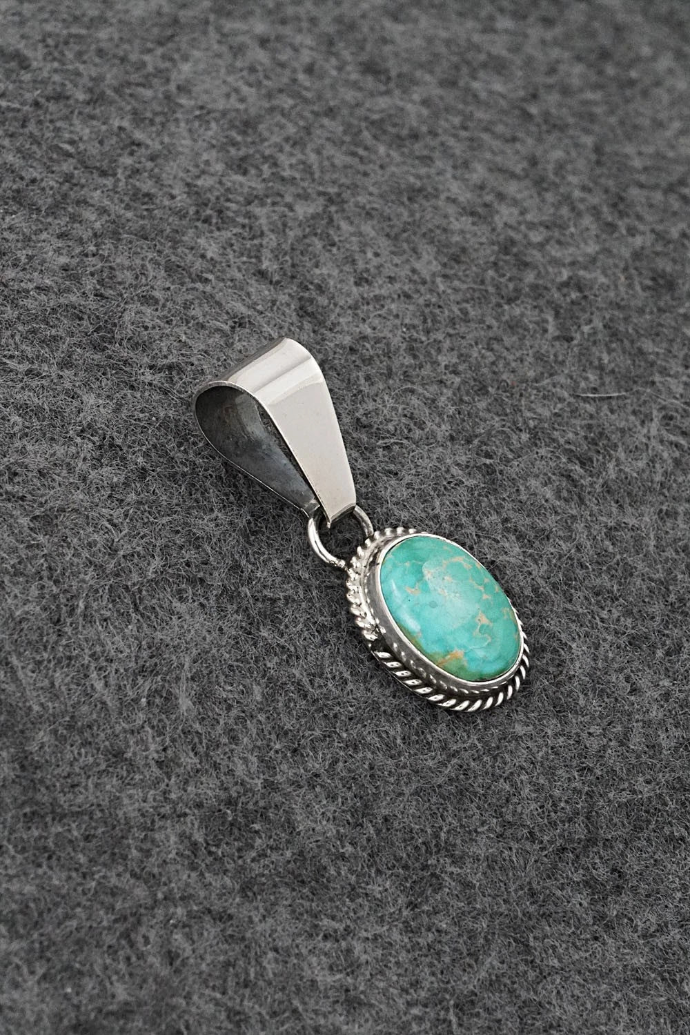 Turquoise & Sterling Silver Pendant - Rosemary Saunders
