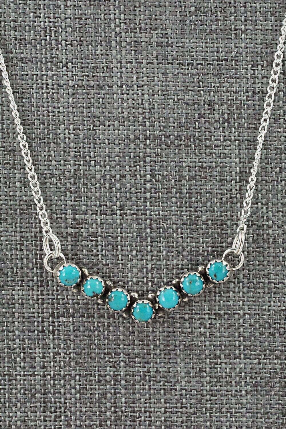 Turquoise & Sterling Silver Necklace - Renell Chaco
