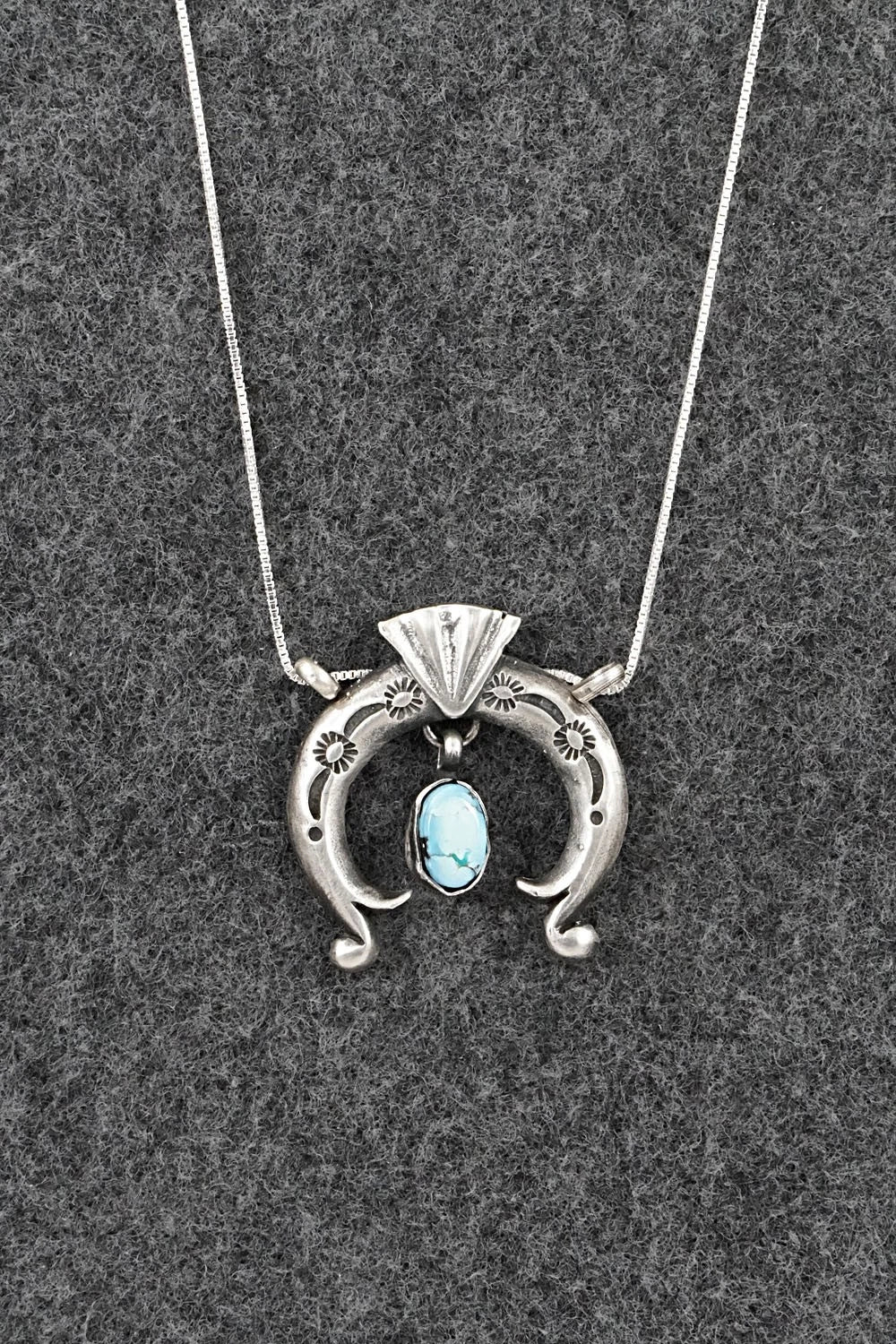 Turquoise & Sterling Silver Necklace - Gary Shorty