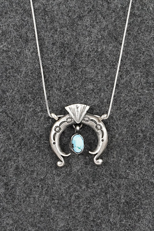 Turquoise & Sterling Silver Necklace - Gary Shorty