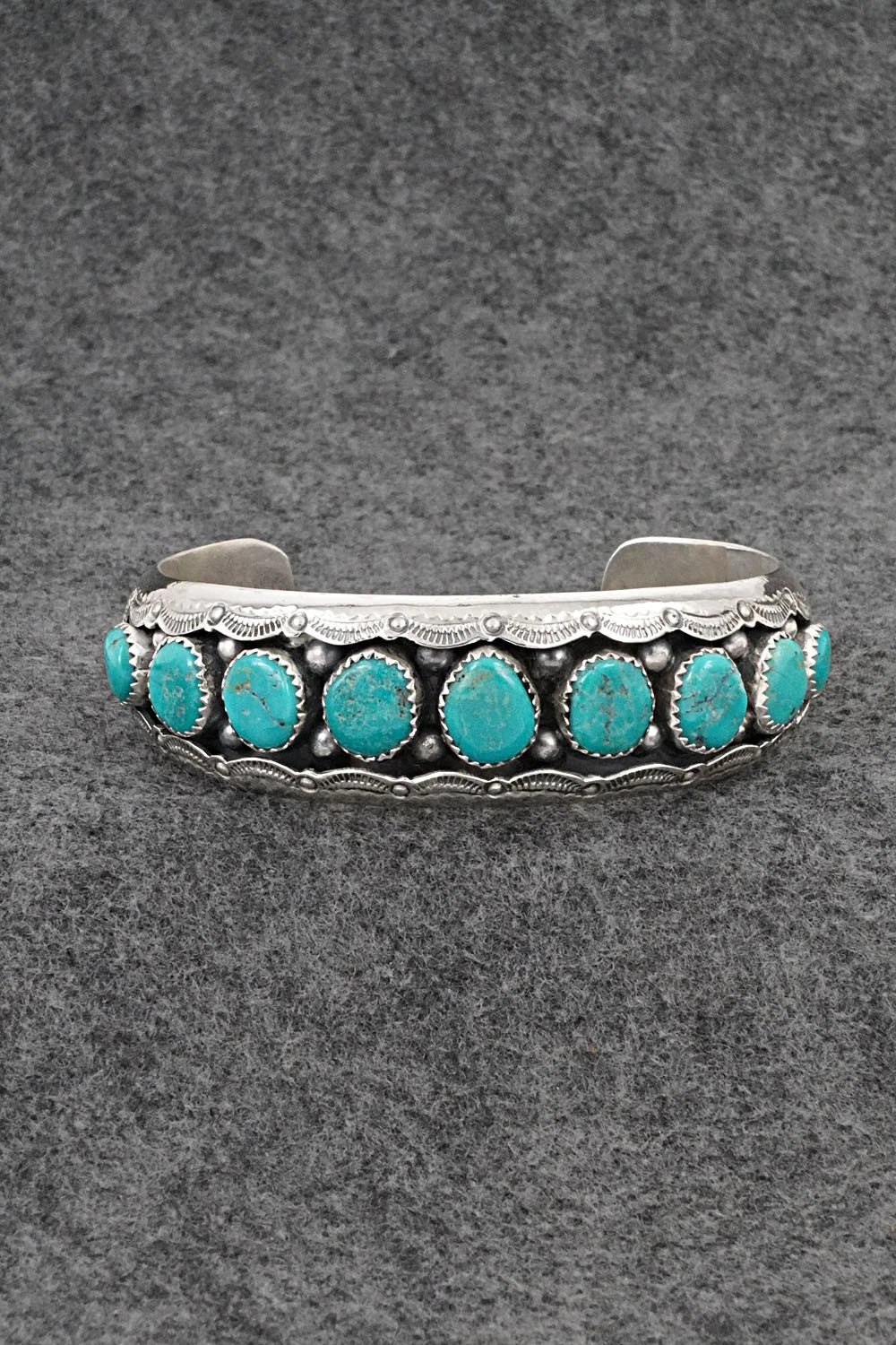 Turquoise & Sterling Silver Bracelet - Wilbert Muskett Sr.
