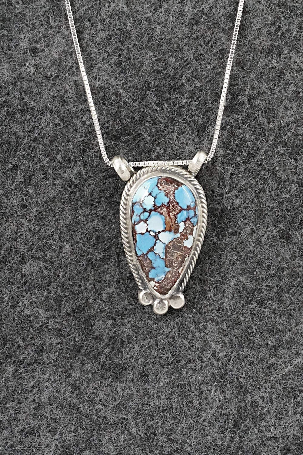 Turquoise & Sterling Silver Necklace - Sharon McCarthy