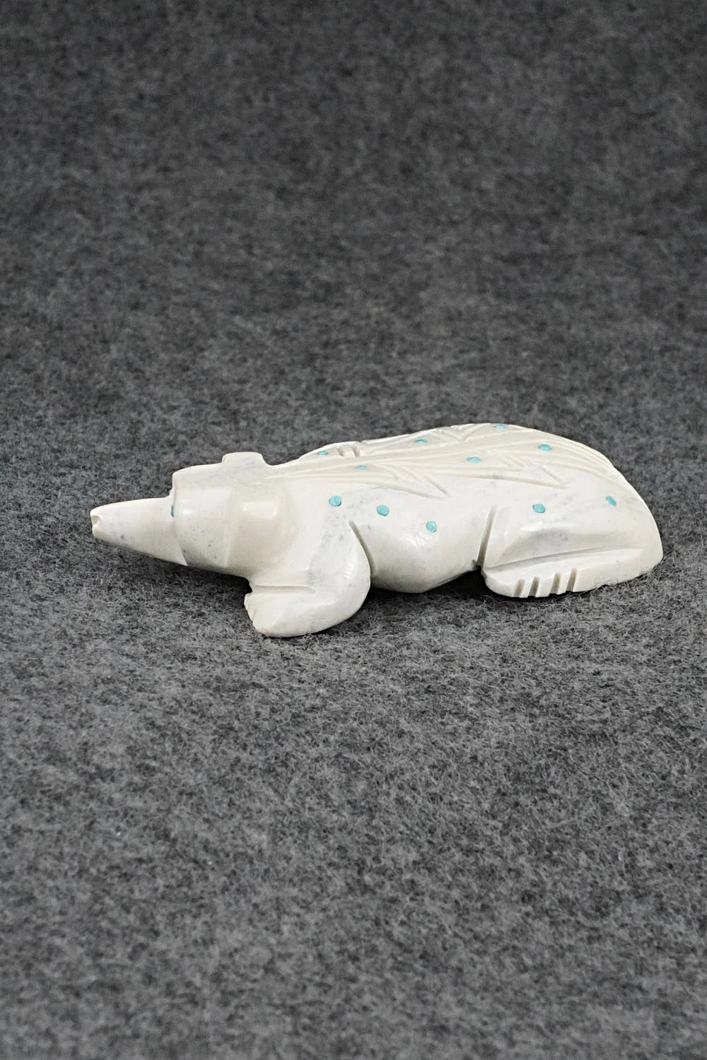 Badger Zuni Fetish Carving - Adrian Cachini