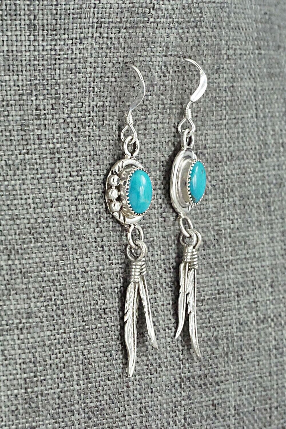 Turquoise & Sterling Silver Earrings - Rita Largo